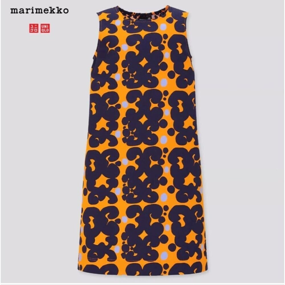 MARIMEKKO | Keidas Sleeveless Dress Tunic Orange  girls Sz 10 12